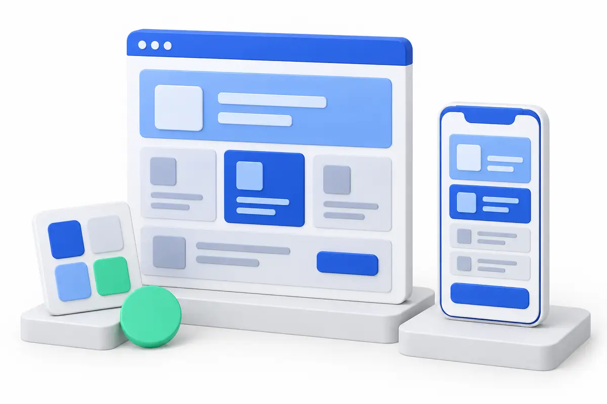 Ilustración conceptual: diseño web que convierte interés en oportunidades.