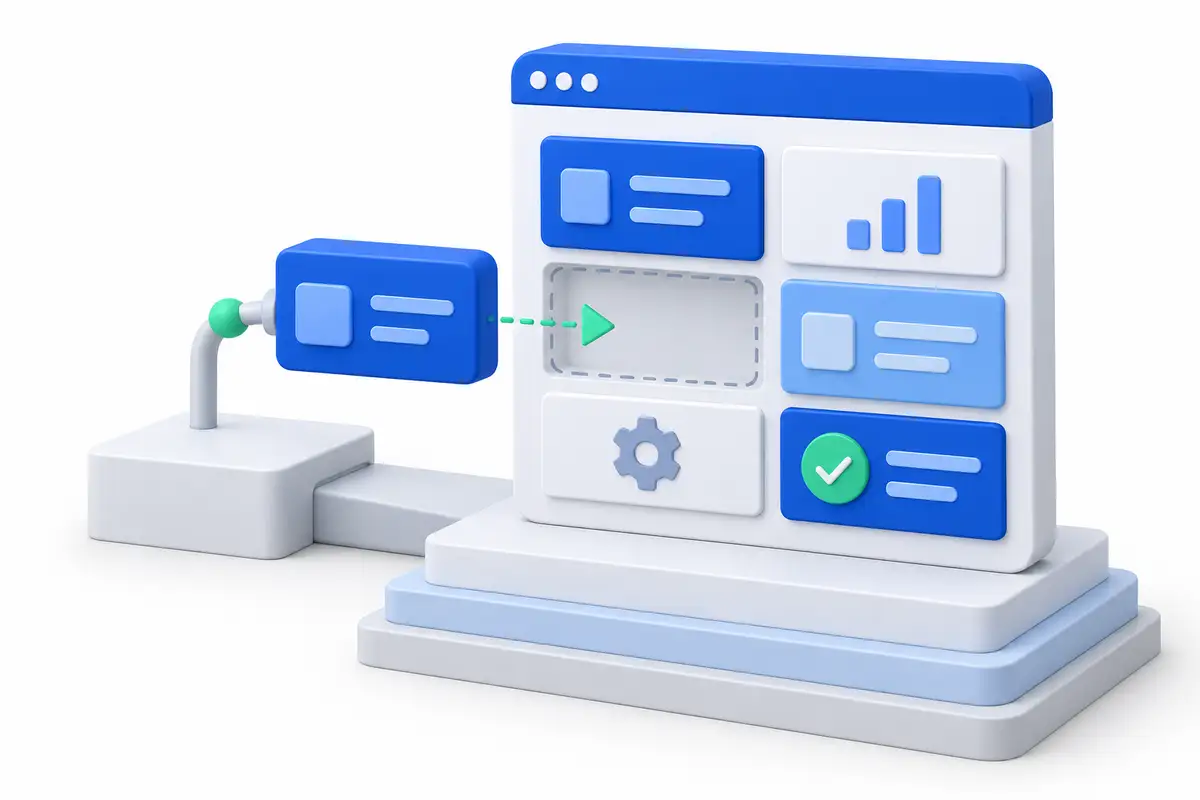 Ilustración conceptual: software a medida para transformar tu operación.
